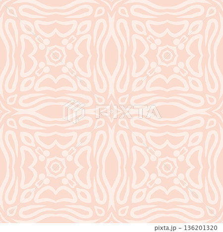 Soft Peach Abstract Wavy Seamless Pattern with Organic Retro Swirls Background Soft Peach Abstract Wavy Seamless Pattern with Organic Retro Swirls Background 136201320