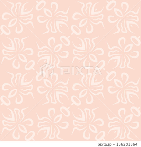 Soft Peach Abstract Wavy Seamless Pattern with Organic Retro Swirls Background Soft Peach Abstract Wavy Seamless Pattern with Organic Retro Swirls Background 136201364