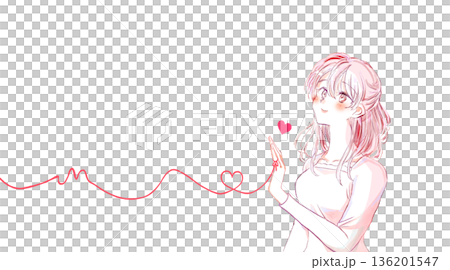 繫上命運紅線的幸福女人露出了微笑 136201547