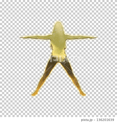 Sprawled Golden Woman, Alpha Channel 136201639