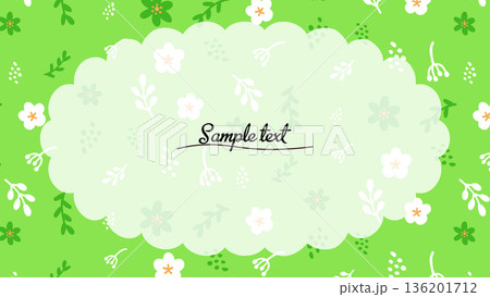 北欧風大人可愛いお花のフレーム 136201712