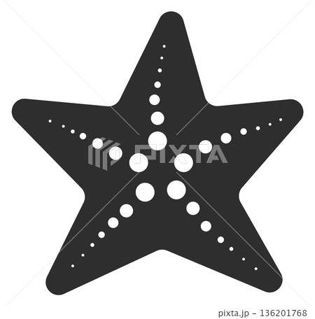 A black star with a white background 136201768
