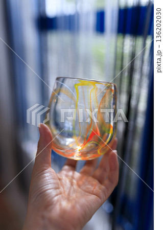 琉球吹きガラス体験で作った手作りガラス 136202030