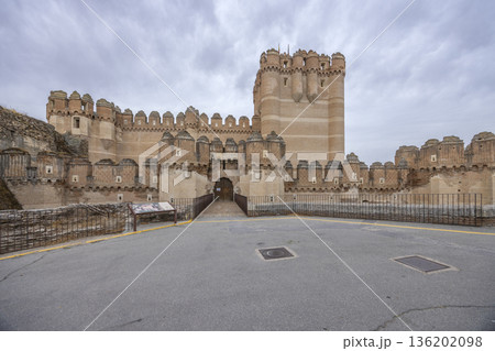 Coca Castle exterior view in Castilla and Leon Coca Castle exterior view in Castilla and Leon 136202098