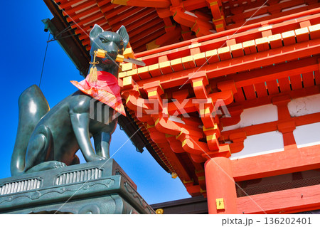 京都 伏見稲荷大社 狛狐(京都府京都市伏見区) 京都 伏見稲荷大社 狛狐(京都府京都市伏見区) 136202401