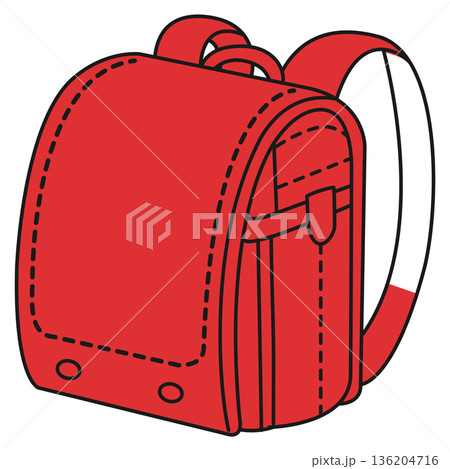 ランドセル　赤 136204716