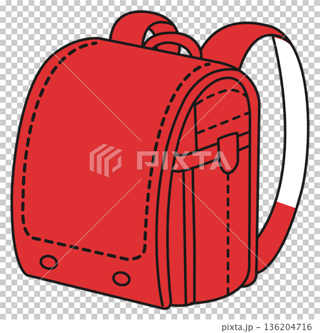 ランドセル　赤 136204716