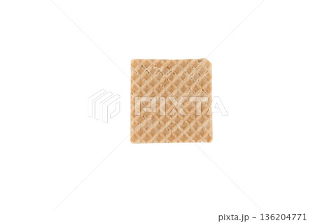 Sweet waffles on a white insulated background Sweet waffles on a white insulated background 136204771