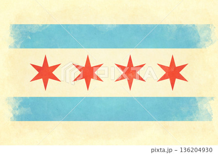 Chicago - vintage flag Chicago - vintage flag 136204930