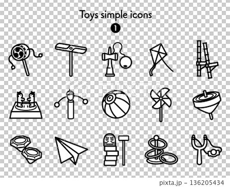 Simple Icon Collection Toys 1 Simple Icon Collection Toys 1 136205434