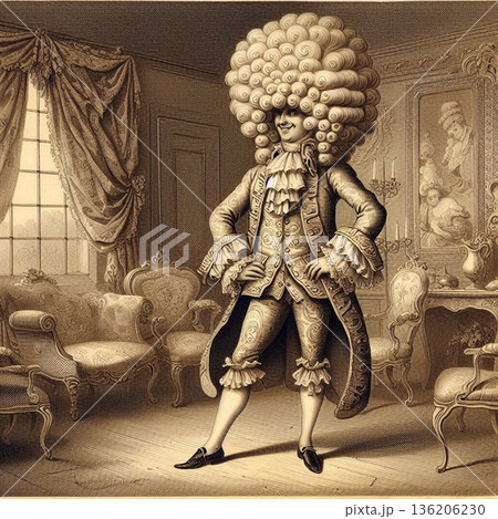 English aristocrat dressed in Rococo Macaroni style English aristocrat dressed in Rococo Macaroni style 136206230