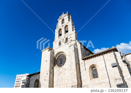 San Lesmes church bell tower in Burgos Spain San Lesmes church bell tower in Burgos Spain 136209137