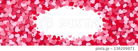 Heart oval frame. Valentines day card background Heart oval frame. Valentines day card background 136209871