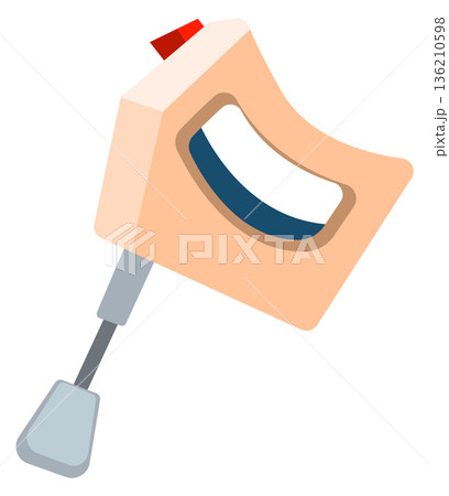 Kitchen mixer color icon. Cooking electric appliance Kitchen mixer color icon. Cooking electric appliance 136210598
