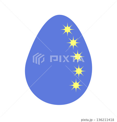 Easter Egg of magic symbols, celestial Astrological, magical and esoteric symbols. 136211418