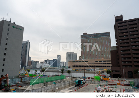 中之島5丁目再開発の工事現場 中之島5丁目再開発の工事現場 136212270