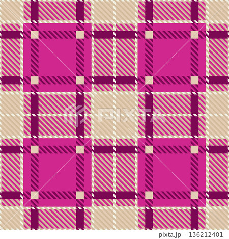 Colorful tartan plaid. Traditional fabric seamless pattern Colorful tartan plaid. Traditional fabric seamless pattern 136212401