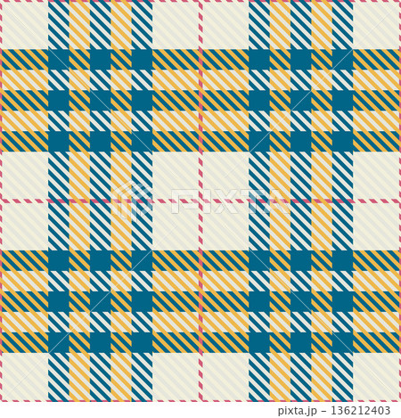 Crossed lines fabric pattern. Geometric cloth...のイラスト素材 [136212403] - PIXTA