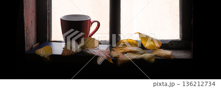 Cup of tea and book Cup of tea and book 136212734