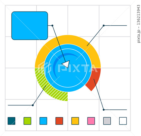 A blue circle with a white arrow pointing to it A blue circle with a white arrow pointing to it 136213943
