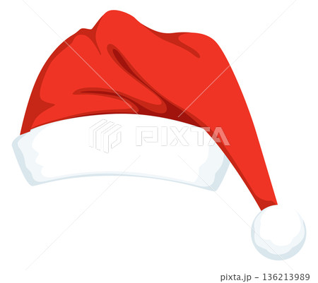 A red and white hat with a white stripe A red and white hat with a white stripe 136213989