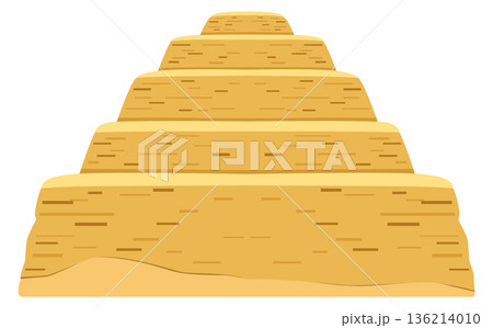 A pyramid made of sandstone 136214010