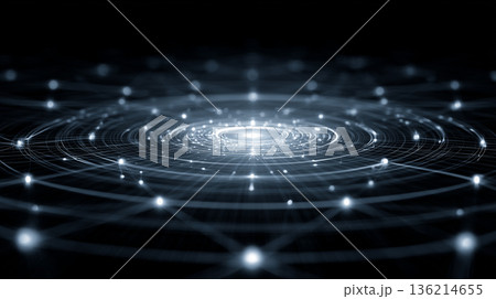 高速通信とデータストリームのイメージ 136214655