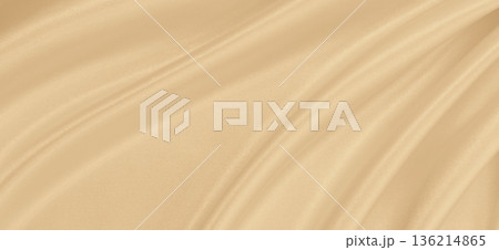 Smooth elegant golden silk or satin luxury cloth texture as wedding background. Luxurious background design. In Sepia toned. Retro style Smooth elegant golden silk or satin luxury cloth texture as wedding background. Luxurious background design. In Sepia toned. Retro style 136214865