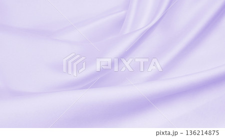 Smooth elegant lilac silk or satin texture as wedding background. Luxurious background design Smooth elegant lilac silk or satin texture as wedding background. Luxurious background design 136214875