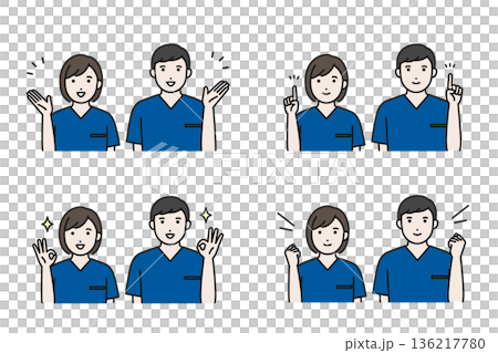 Scrub medical worker set 136217780