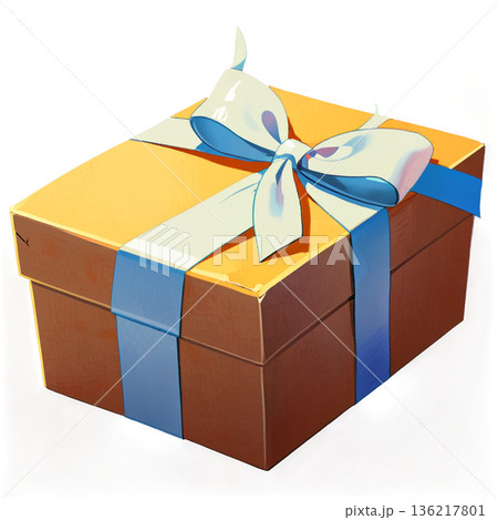 ホワイトデー、ハート、イラスト、愛、LOVE、クッキー、マカロン、プレゼント、リボン、ケーキ、デコレ 136217801