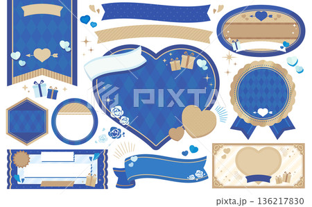 ホワイトデーのフレームセット文字な 136217830