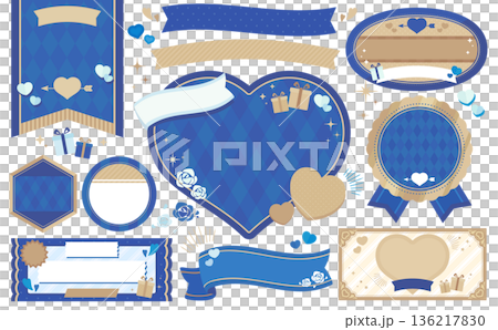 ホワイトデーのフレームセット文字な 136217830