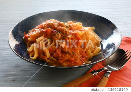 トマトソースパスタ 136218149
