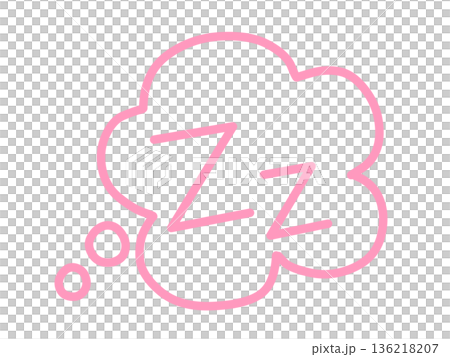 Simple sleepy icon 2 (pink) Simple sleepy icon 2 (pink) 136218207