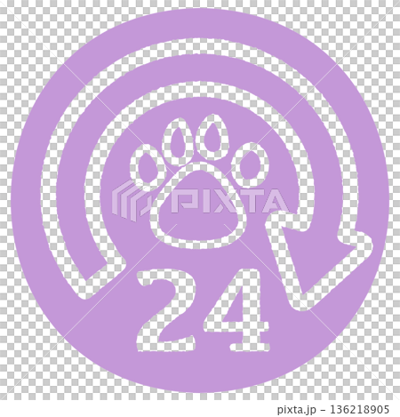 Simple and cute pet 24 hours purple Simple and cute pet 24 hours purple 136218905