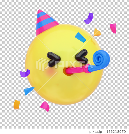 3D Emojis and Emotional Icons - Party 136218970