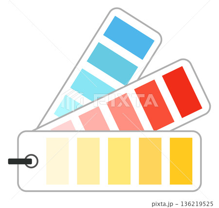 Color fan swatches icon. Designer tool. Creative work Color fan swatches icon. Designer tool. Creative work 136219525