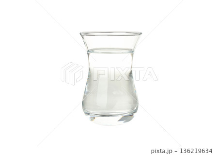 Glass cup filled with clear water, isolated, PNG Glass cup filled with clear water, isolated, PNG 136219634