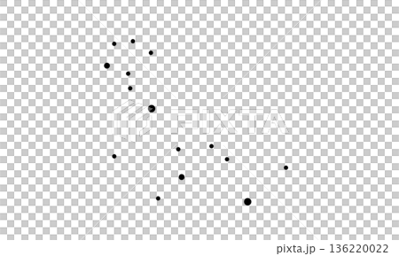 鯨魚座的簡單示意圖（只有黑色星星，沒有連接線） 136220022