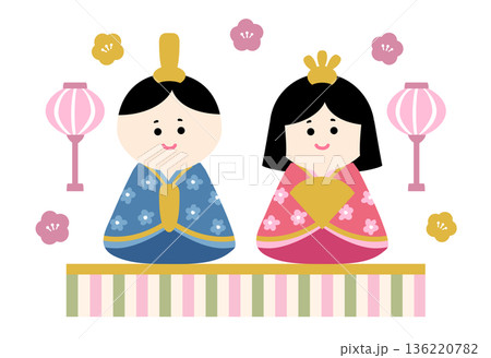 ひな祭りのイラスト 136220782