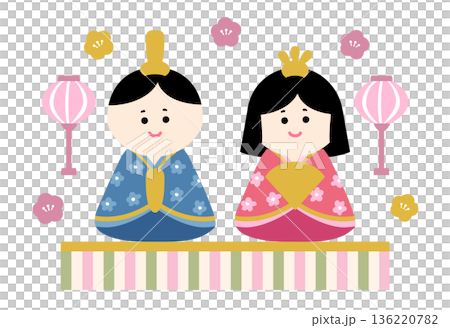 ひな祭りのイラスト 136220782