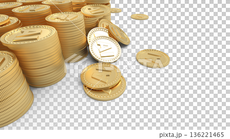 人工智慧能盈利嗎？堆疊的金幣的CG圖像 136221465