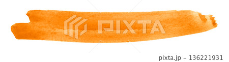 orange watercolor background. Artistic hand paint. Isolated on transparent background. orange watercolor background. Artistic hand paint. Isolated on transparent background. 136221931