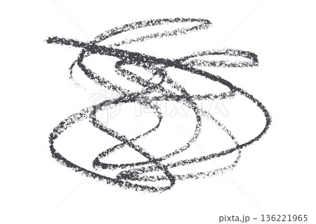 dark gray pencil strokes isolated on transparent background 136221965
