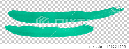 green watercolor background. Artistic hand paint. Isolated on transparent background. 136221966