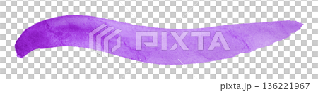 purple watercolor background. Artistic hand paint. Isolated on transparent background. 136221967