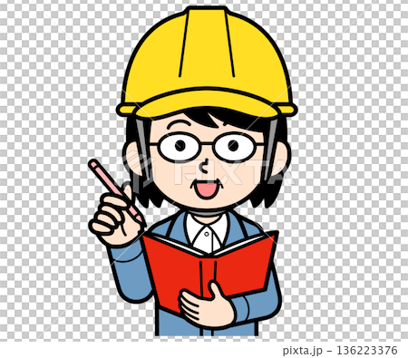 一名中年婦女在建築工地上戴著安全帽,正在文件上做筆記。 一名中年婦女在建築工地上戴著安全帽,正在文件上做筆記。 136223376