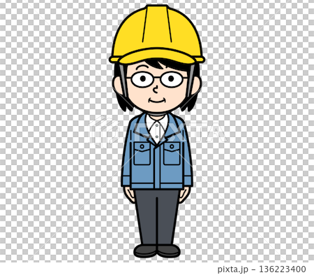 一位戴著頭盔的中年女工地主管 一位戴著頭盔的中年女工地主管 136223400
