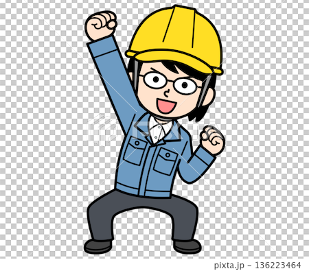 一名戴著頭盔的中年婦女在建築工地工作 136223464